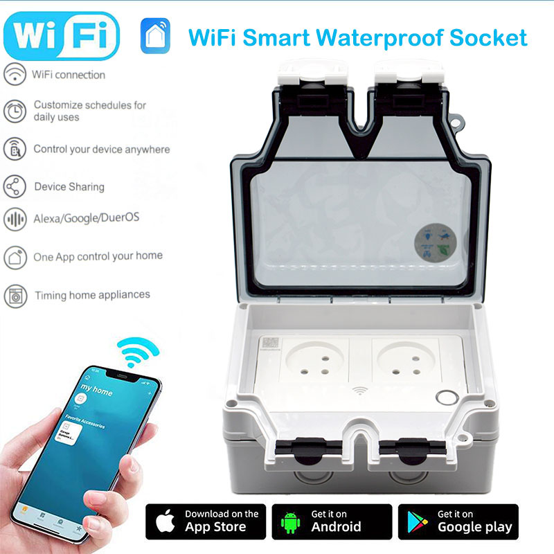 Outdoor Power Outlet Waterproof - 16A スマートソケット IP66 防水プラグ 86 タイプ屋外スイッチ