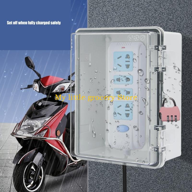 Outdoor Power Outlet Waterproof - D5BDセーフティロック付き気象耐性電力カバー機能屋外用の強い耐水性電気エンクロージャー