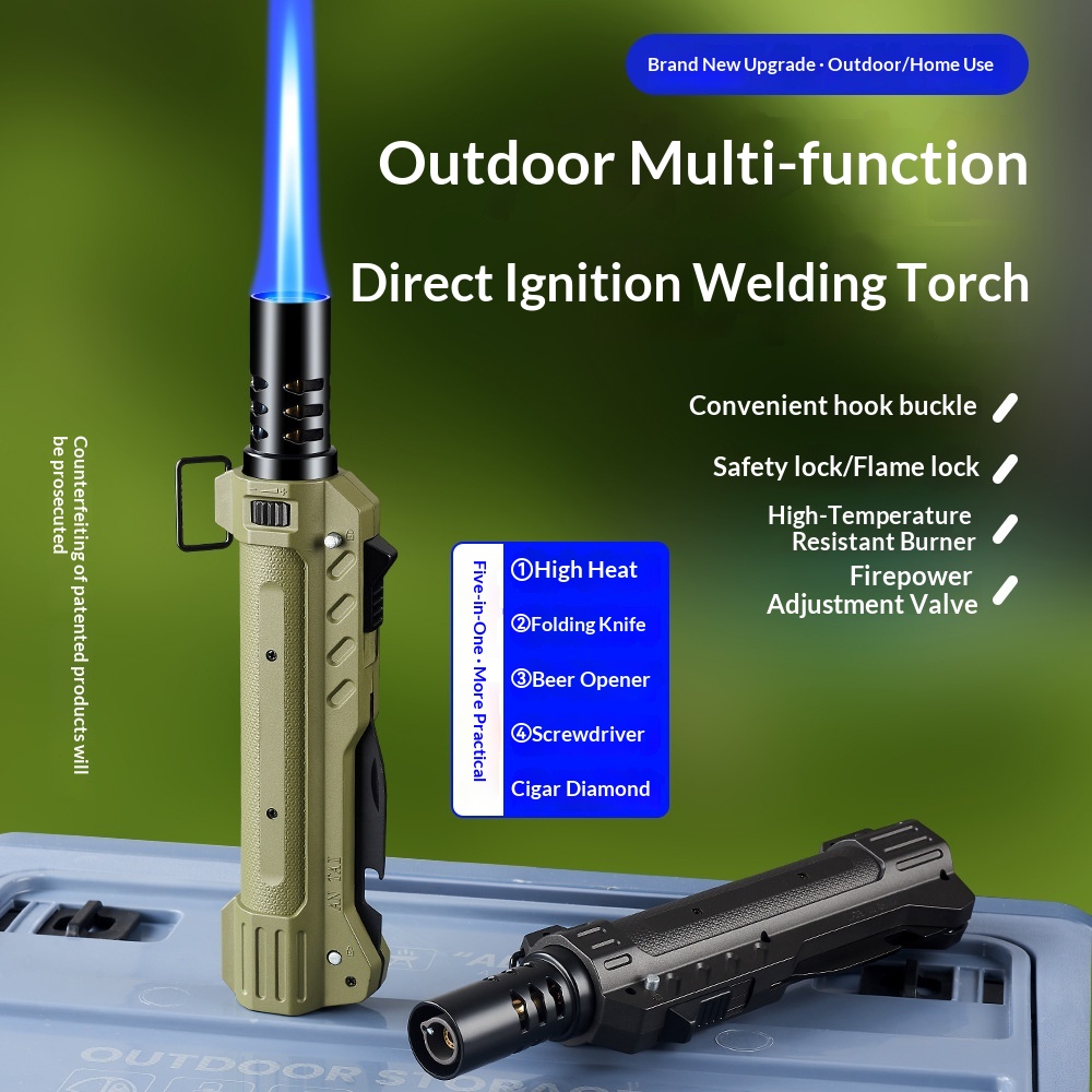 強力な金属製ガスライター、防風、アウトドア、キッチン、調理用 - Outdoor Kitchen Power のレビューと価格