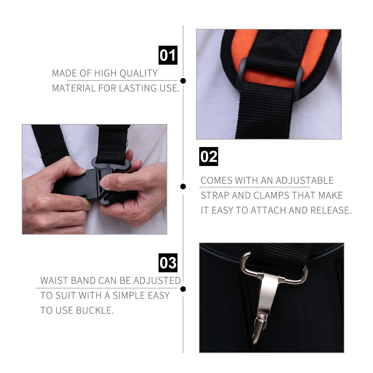 草刈り機用ハーネスベルト ダブルショルダーストラップ 調節可 - Brush Cutter Strap のレビューと価格