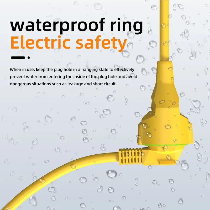 16A EUシュコ電源タップ 4KW 5Mケーブル付き、IP - Outdoor Power Outlet Waterproof のレビューと価格