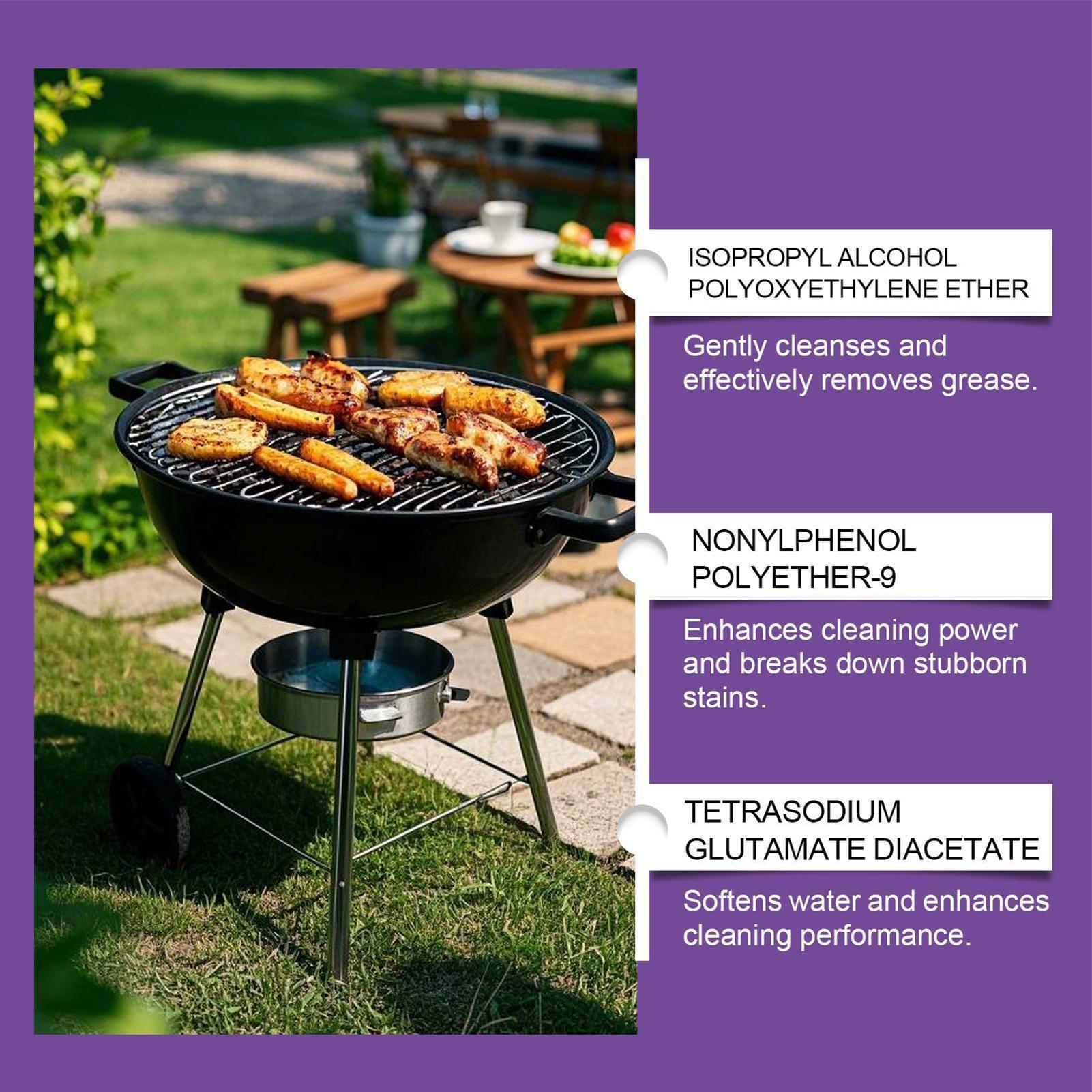 バーベキューグリルとフライパン用の強力洗浄剤、頑固な油汚れや - Outdoor Power Grill のレビューと価格