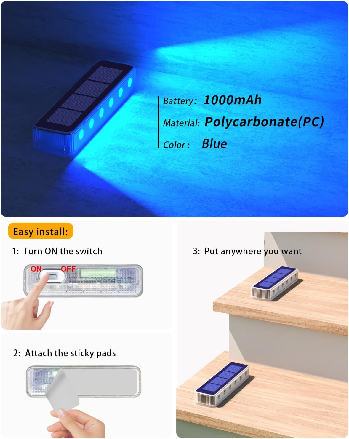 屋外ソーラーデッキライト LED 防水 IP68 ステップ歩 - Outdoor Power Reno のレビューと価格