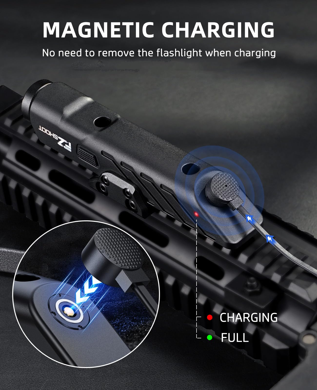 EZshoot 1700 ルーメン懐中電灯 磁気充電式 スト - Outdoor Power Reno のレビューと価格