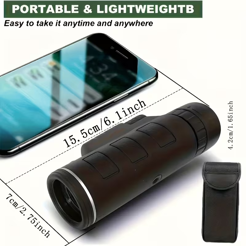 大人向け40x60高出力HD単眼鏡 – スマートフォンホルダ - Outdoor Powersports のレビューと価格