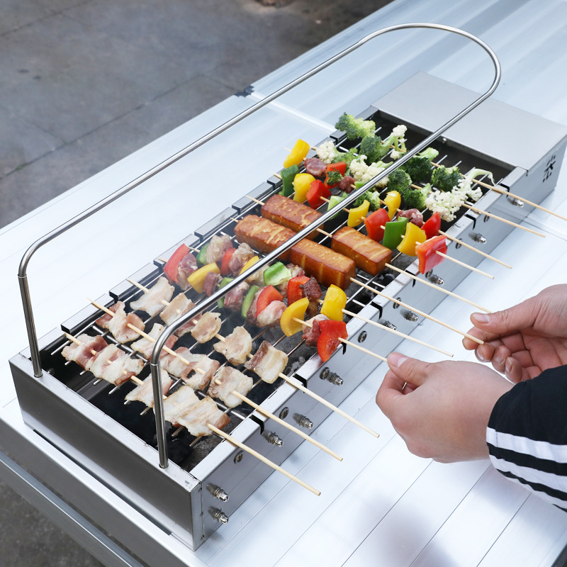 ポータブル自動回転BBQ串焼きグリルUSB電源バンク搭載ステ - Outdoor Power Grill のレビューと価格