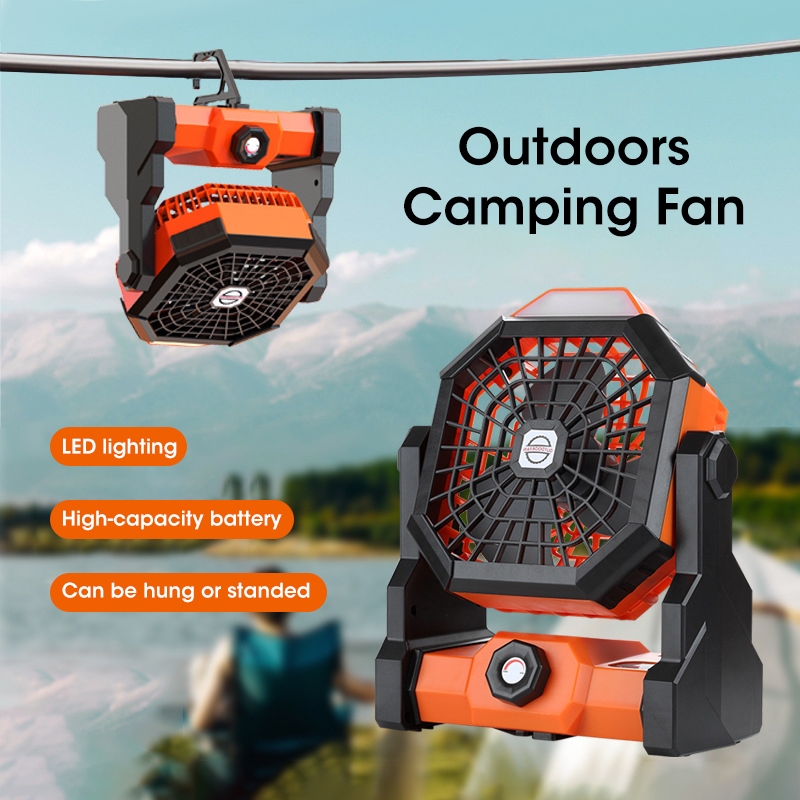 10000mAh キャンプファン LED ランタン付きポータ - Outdoor Power Reno のレビューと価格