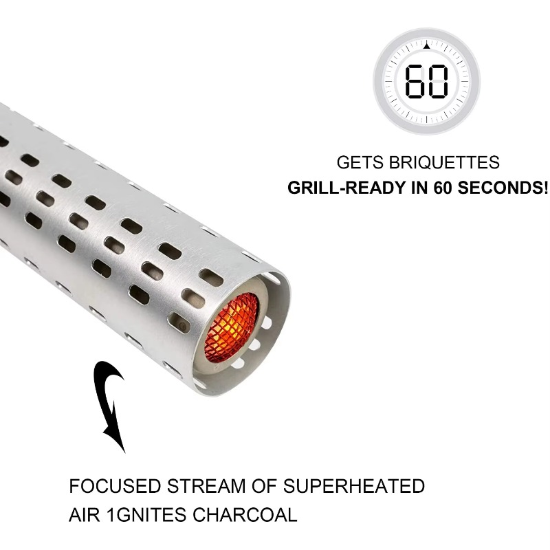 かまど喫煙者バーベキュースターターグリル、火災照明ツール、プ - Outdoor Power Grill のレビューと価格