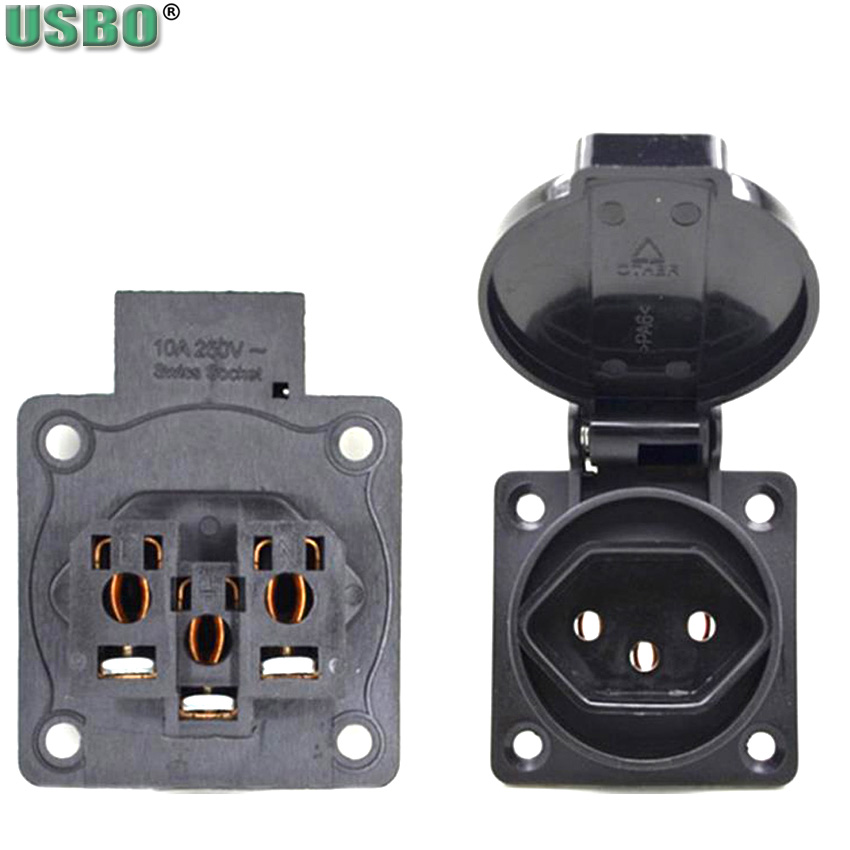 1 個ブラジルスイス防水産業用ソケット 10A フラッシュマ - Outdoor Power Outlet Waterproof のレビューと価格