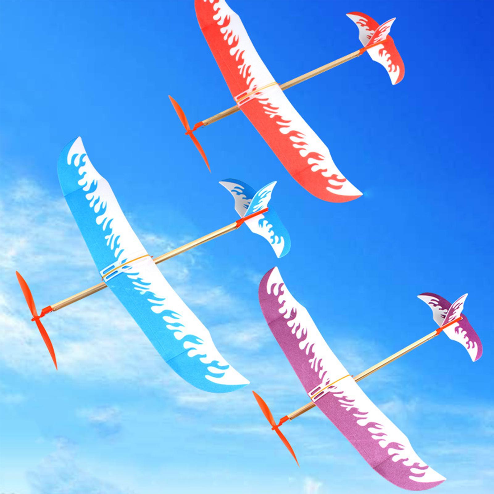 輪ゴム飛行機 パワードグライダー航空機キット 飛行ゲーム遊び - Outdoor Powersports のレビューと価格