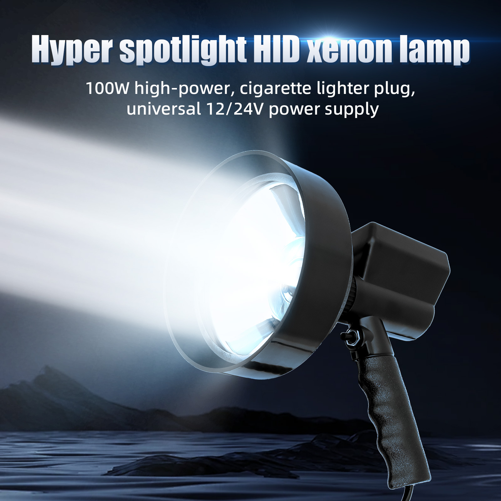 4/5/7/9 インチサーチライト防水狩猟ライト長距離懐中電 - Outdoor Power Reno のレビューと価格