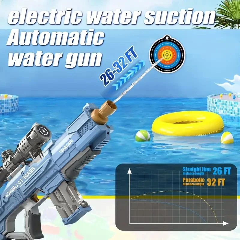 大人用電動水鉄砲おもちゃ 全自動吸水式 強力射撃 夏の屋外プ - Outdoor Powersports のレビューと価格