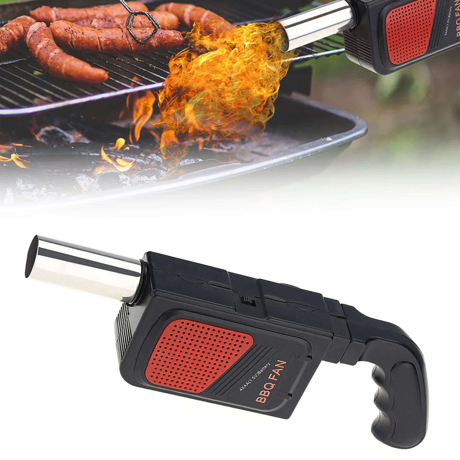 ポータブルハンドヘルド電気バーベキューファン送風機屋外キャン - Outdoor Power Grill のレビューと価格