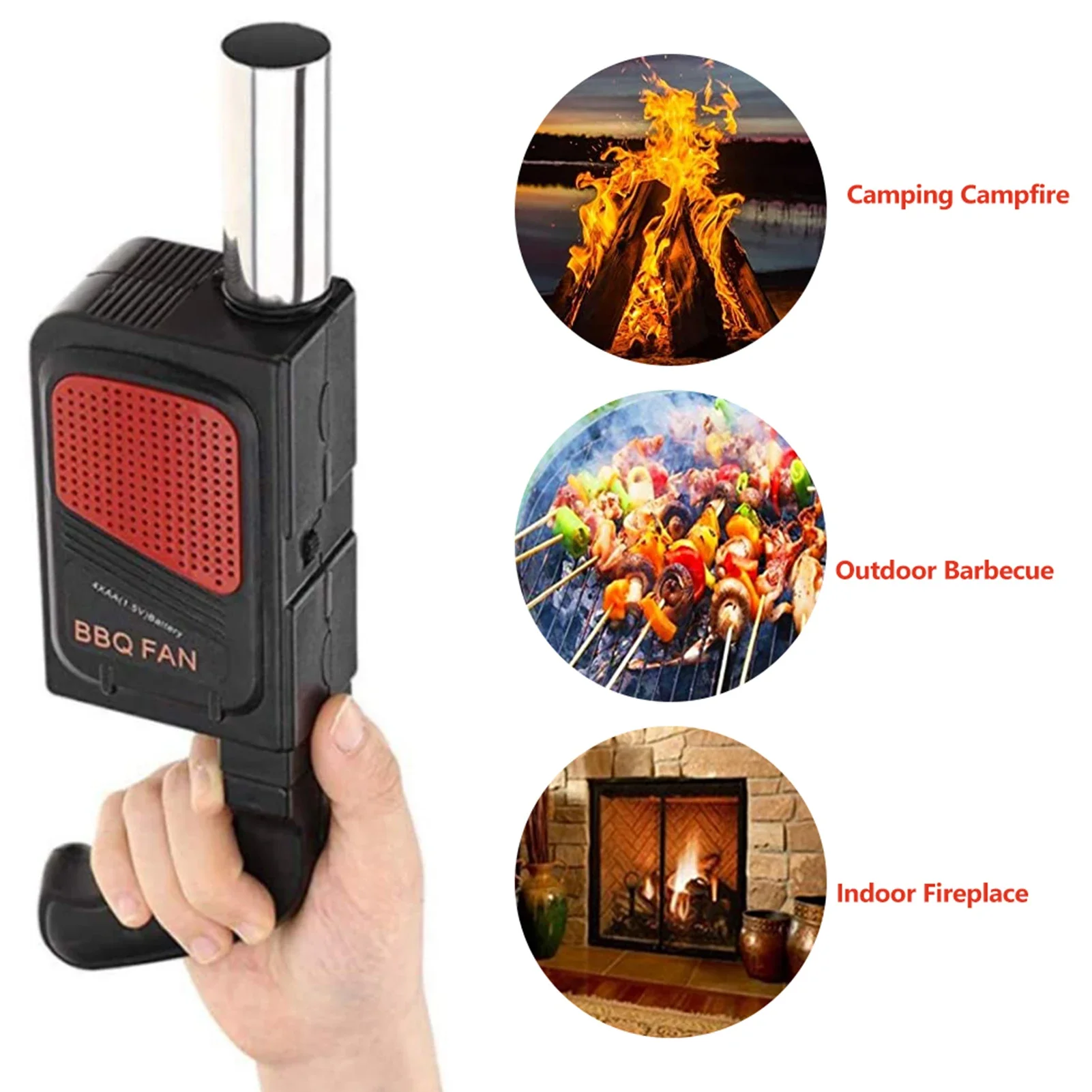 ポータブルハンドヘルド電気バーベキューファン送風機屋外キャン - Outdoor Power Grill のレビューと価格