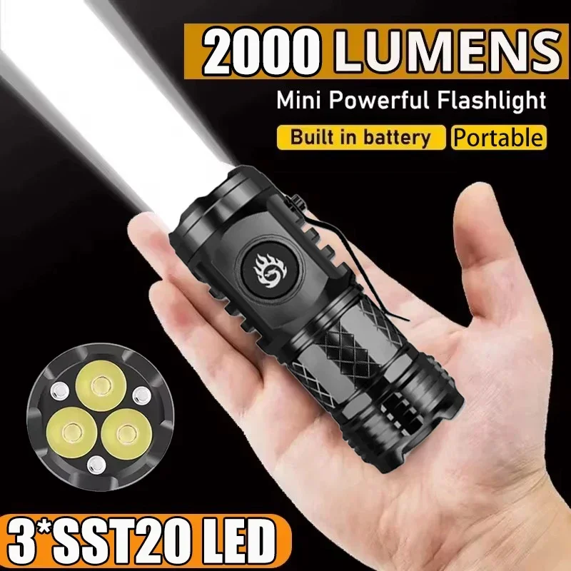 高強力戦術懐中電灯 3LED ミニキーホルダートーチ USB - Outdoor Power Reno のレビューと価格