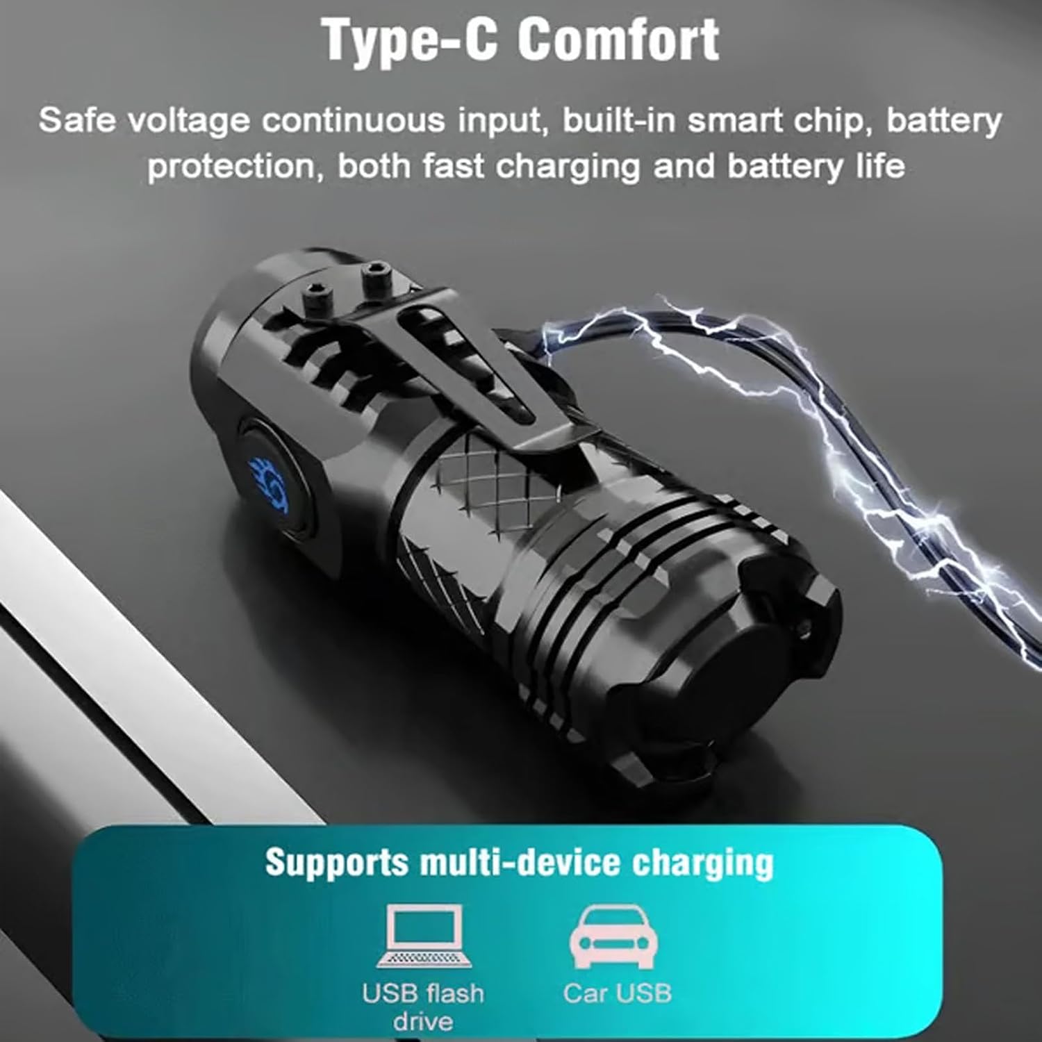高強力戦術懐中電灯 3LED ミニキーホルダートーチ USB - Outdoor Power Reno のレビューと価格