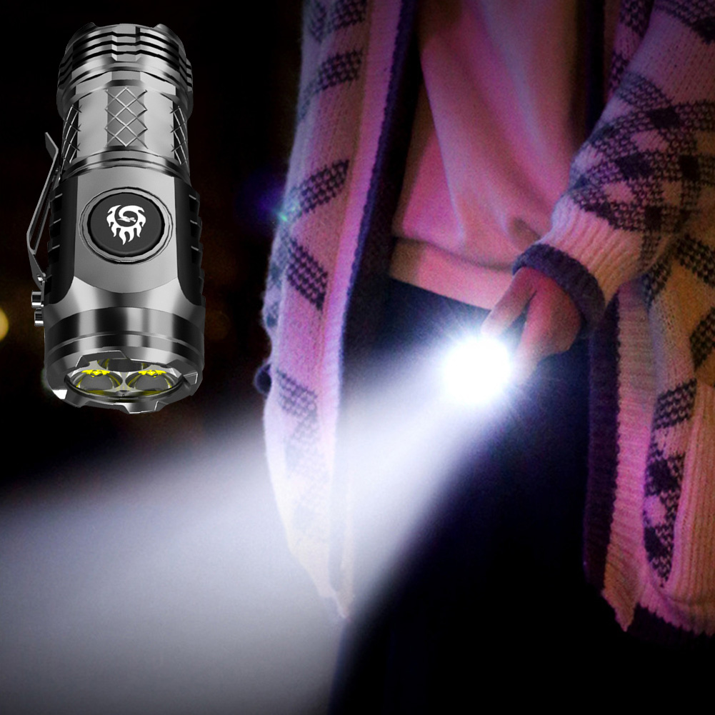 高強力戦術懐中電灯 3LED ミニキーホルダートーチ USB - Outdoor Power Reno のレビューと価格