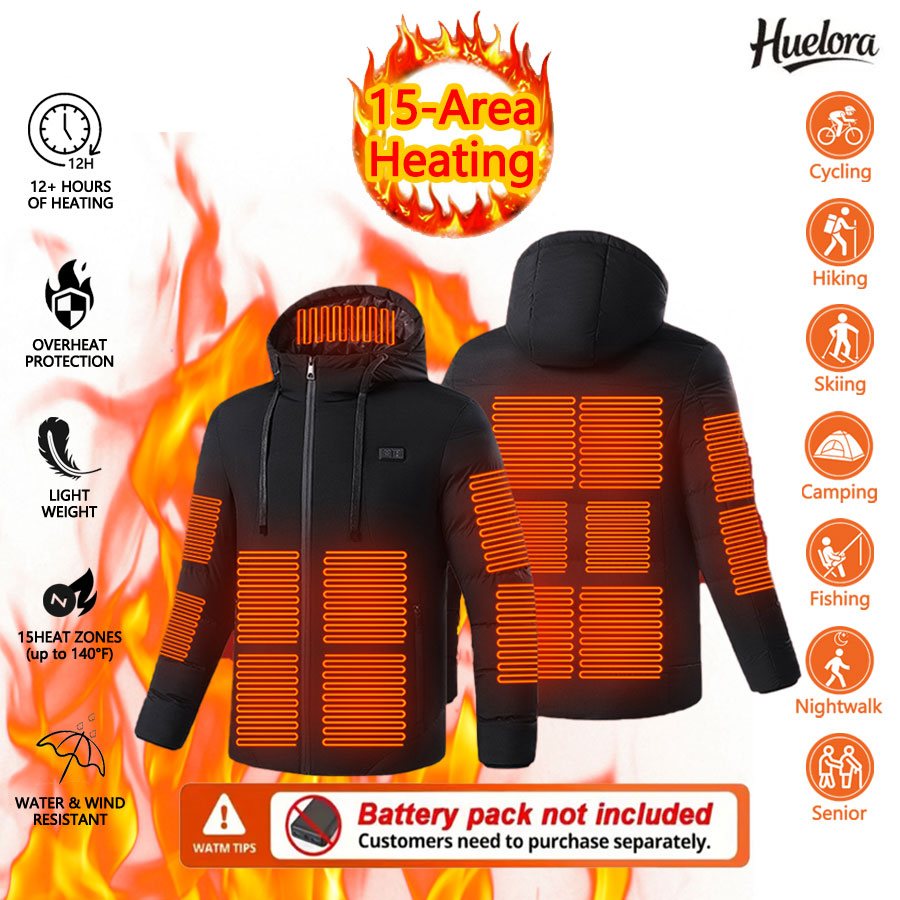 Huelora 11 エリア加熱ジャケット メンズ アウトド - Outdoor Powersports のレビューと価格